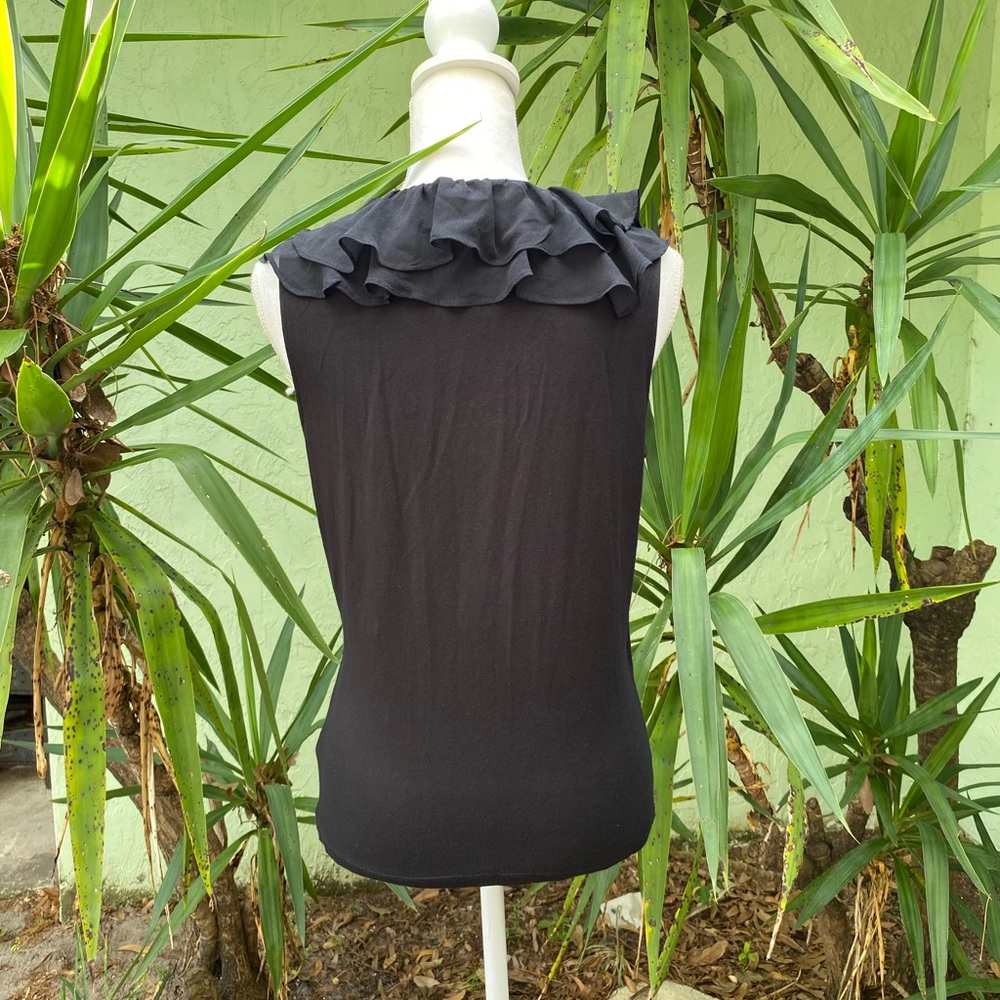 Ralph Lauren Wrap Ruffle Top - Picture 6 of 7